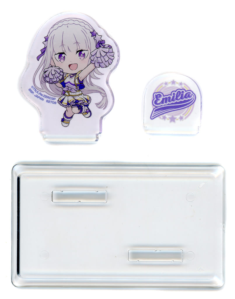 Emilia Re:ZERO -Starting Life in Another World- Ichiban Kuji Wishing You Courage Acrylic Stand Kyun Chara Prize F Acrylic Stand [USED]