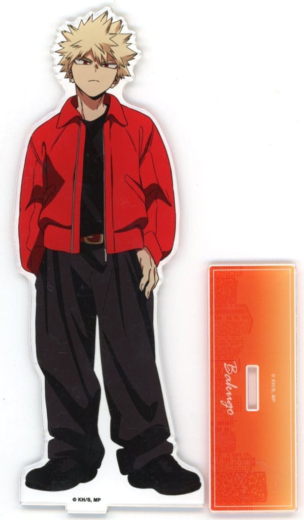 My Hero Academia Katsuki Bakugo Original Illustration Commemorative Photo Ver. Big Acrylic Stand Red Tokyo Tower Limited Acrylic Stands [USED]