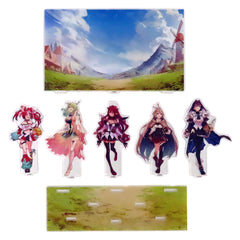 Promise VTuber Hololive English Acrylic Diorama Stand Promise Half-Year Anniversary Celebration Acrylic Stands [USED]