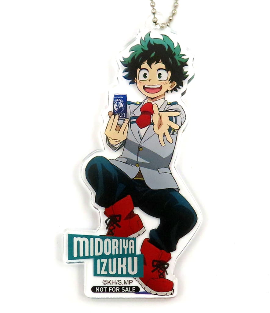 My Hero Academia Izuku Midoriya Acrylic Keychain Suntory Vending Machine 2024 Exclusive Campaign Winning Item Keychains [USED]