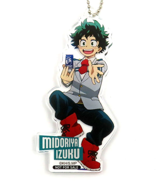 My Hero Academia Izuku Midoriya Acrylic Keychain Suntory Vending Machine 2024 Exclusive Campaign Winning Item Keychains [USED]
