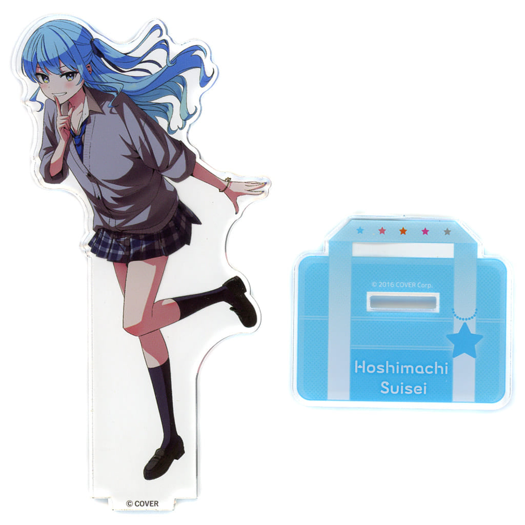 Hoshimachi Suisei VTuber Hololive Life-Scale Acrylic Stand School Uniform Ver. Shiranaikoto Kenkyukai Sweets Paradise Exclusive Acrylic Stands [USED]
