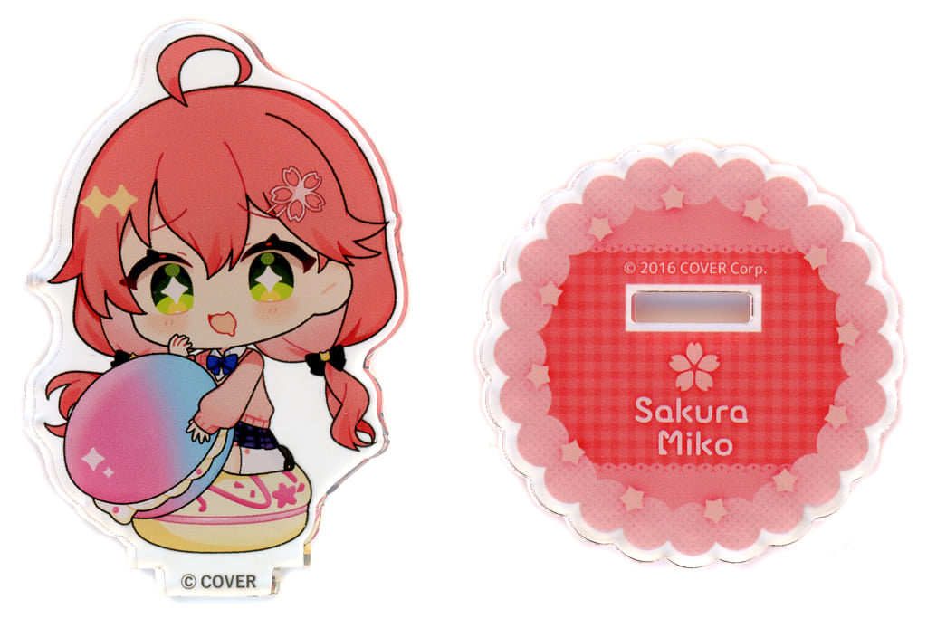 VTuber Hololive Sakura Miko Trading Mini Character Acrylic Stand Shiranaikoto Kenkyukai Sweets Paradise Exclusive Acrylic Stands [USED]