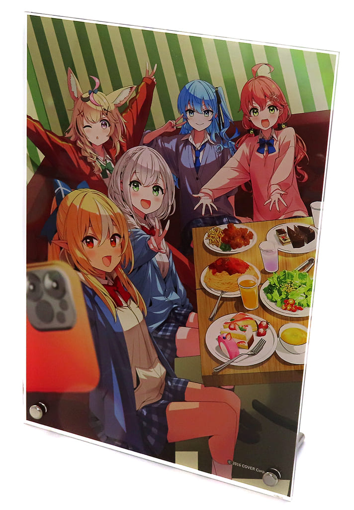 VTuber Hololive Flare Shiranui & Others Acrylic Art Board Shiranaikoto Kenkyukai Sweets Paradise Exclusive Acrylic Stands [USED]