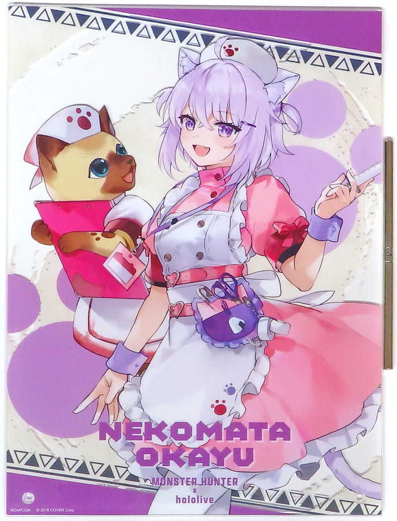 Nekomata Okayu Khezu Armor Set Palico VTuber Hololive Acrylic Board Monster Hunter x Hololive and Palico Vol.2 Hololive Gamers Capcom Store Exclusive Acrylic Stands [USED]