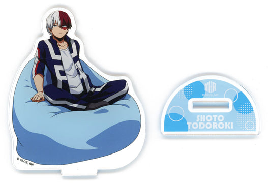 My Hero Academia Shoto Todoroki Acrylic Stand Roomwear & Cushion Ver. Acrylic Stands [USED]