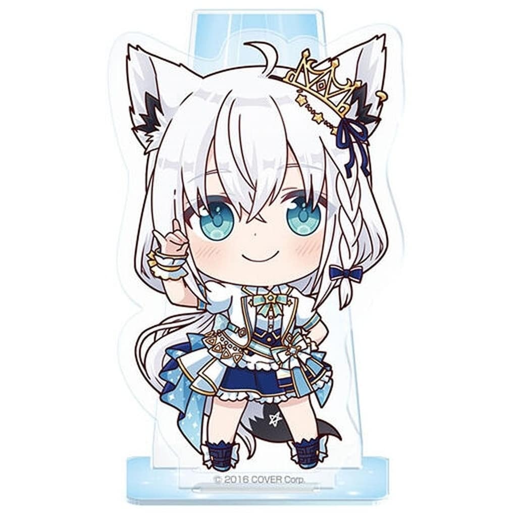 VTuber Hololive Shirakami Fubuki Acrylic Stand Bright Parade 3 Acrylic Stands [USED]