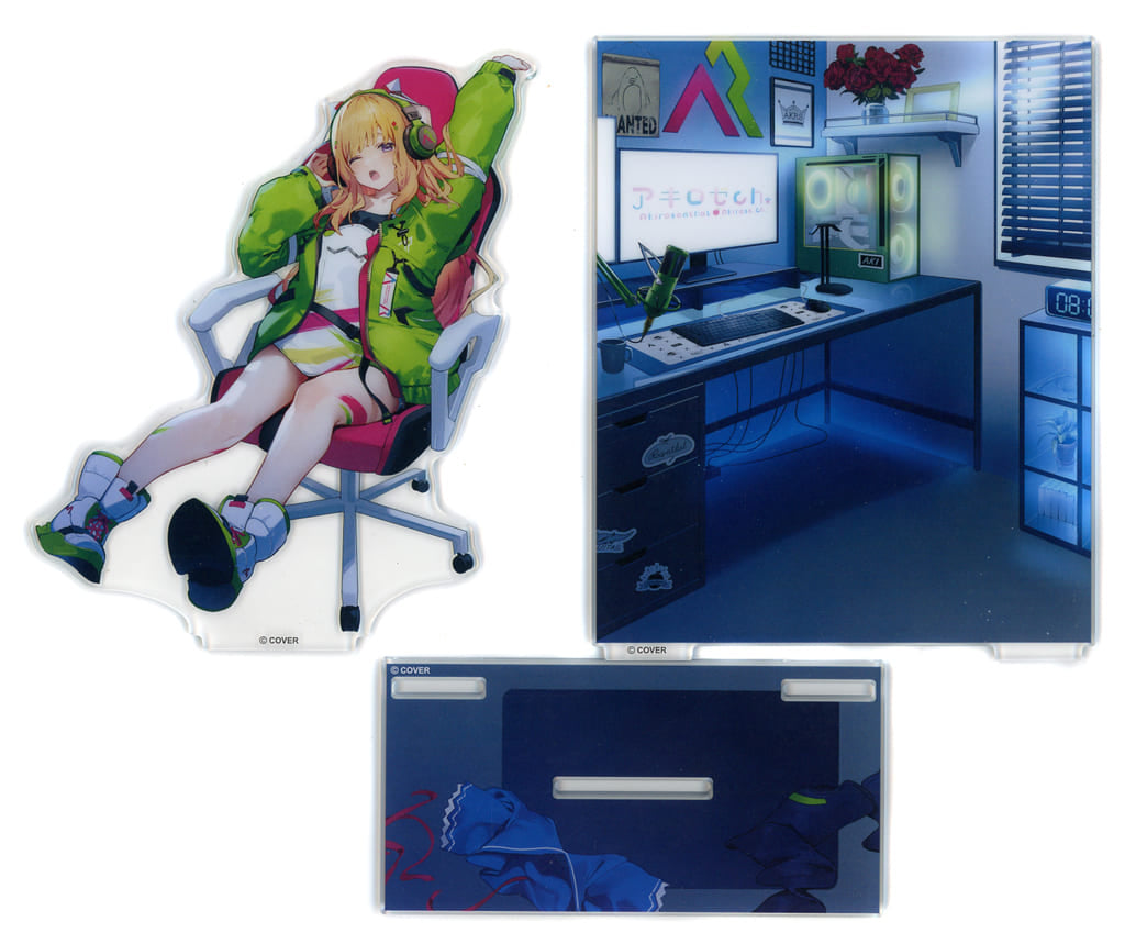 Aki Rosenthal VTuber Hololive Akirose Acrylic Diorama Stand 6th Anniversary Celebration Acrylic Stands [USED]