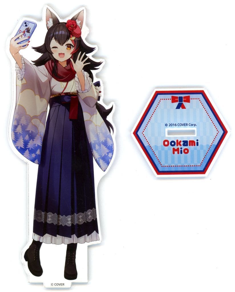 VTuber Hololive Ookami Mio Life-Scale Acrylic Stand Irohanihohetto Ayafubumi Niwa-no-Yu, Toshimaen Exclusive Acrylic Stands [USED]