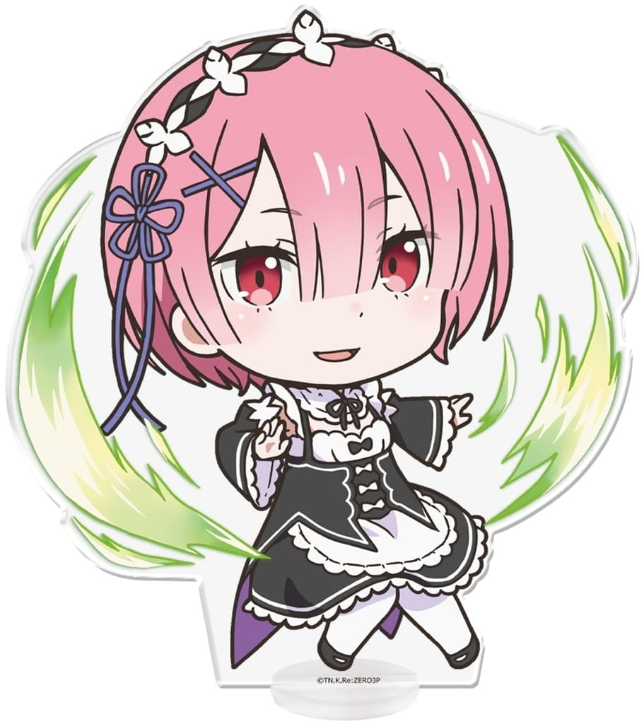 Ram Re:ZERO -Starting Life in Another World- Deka Puni Colle! Acrylic Figure Acrylic Stand [USED]