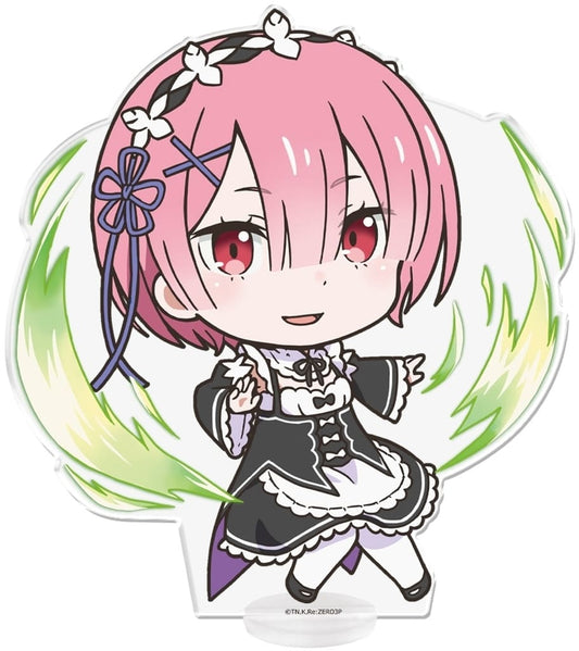 Ram Re:ZERO -Starting Life in Another World- Deka Puni Colle! Acrylic Figure Acrylic Stand [USED]
