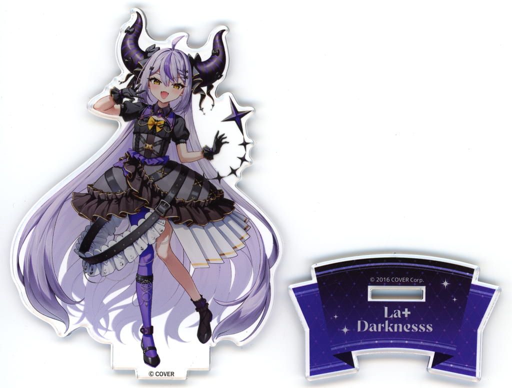La+ Darknesss VTuber Hololive Acrylic Stand Dress Ver. Secret Society holoX 7-Eleven Exclusive Acrylic Stands [USED]