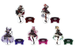 Sakamata Chloe, etc. VTuber Hololive Acrylic Stand Dress Ver. Secret Society holoX 7-Eleven Exclusive All 5 Types Set Acrylic Stands [USED]