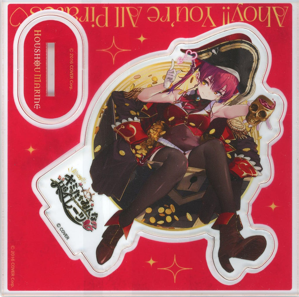 Houshou Marine VTuber Hololive Ahoy!! You’re All Pirates! Acrylic Stand CD 1st Album Ahoy!! You're All Pirates Limited Edition Bundled Bonus Acrylic Stands [USED]
