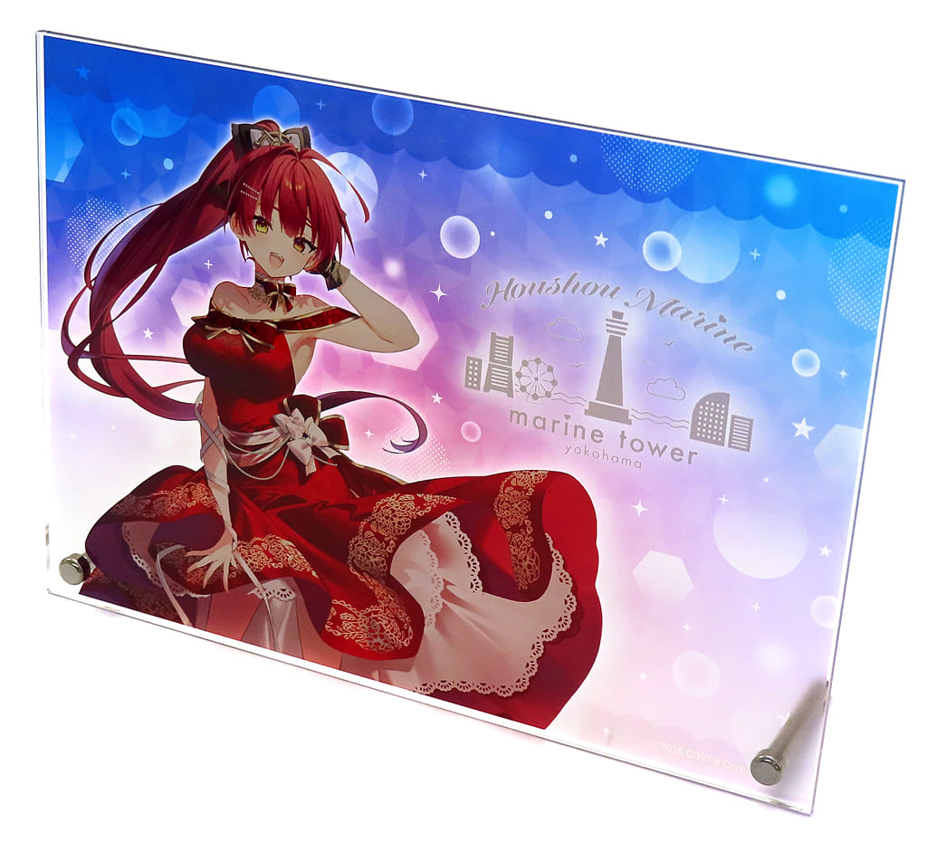 Houshou Marine VTuber Hololive Acrylic Art Board Houshou Marine Yokohama Marine Tower Collaboration Exclusive Acrylic Stands [USED]
