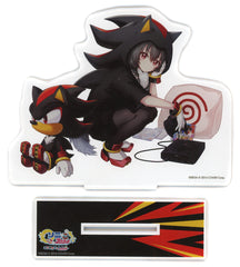 VTuber Hololive Inugami Korone Shadow the Hedgehog Life-Scale Acrylic Stand Inugami Korone x Sonic the Hedgehog SONIKORO 2024 Collaboration Cafe SHADOKORO EDITION Exclusive Acrylic Stands [USED]