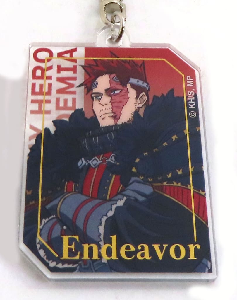 My Hero Academia Endevor Original Trading Foil Stamped Acrylic Keychain Jump Festa 2025 Ver. Jump Festa 2025 Online Store Exclusive Keychains [USED]