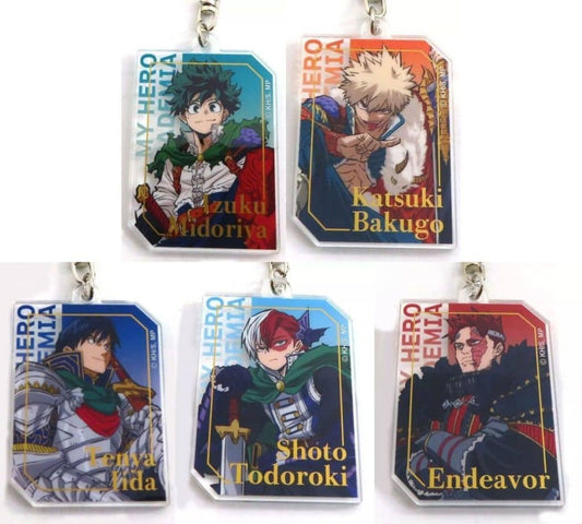 My Hero Academia Izuku Midoriya & Others Original Trading Foil Stamped Acrylic Keychain Jump Festa 2025 Ver. Jump Festa 2025 Online Store Exclusive All 5 Types Set Keychains [USED]