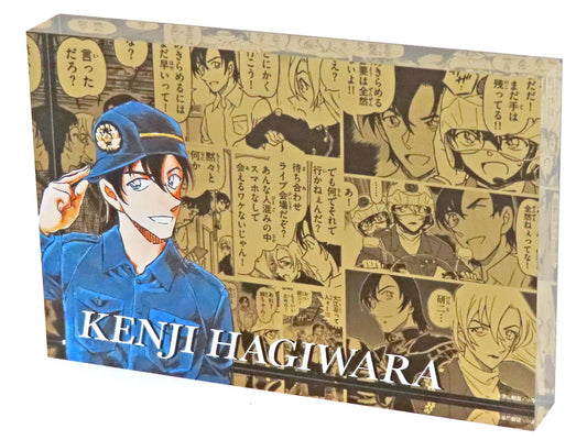 Kenji Hagiwara Detective Conan Chara Block Acrylic Stand [USED]