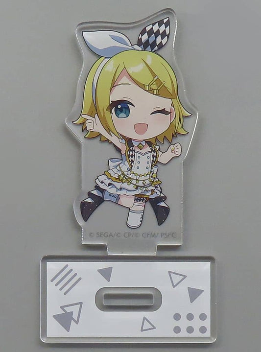 Rin Kagamine Stage no Sekai Colorful Stage! The Movie: A Miku Who Can't Sing Mini Character Acrylic Stand Collection Virtual Singer Hatsune Miku from Closed Windows Sekai Acrylic Stands [USED]