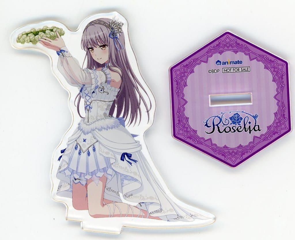 Yukina Minato BanG Dream! Girls Band Party! Acrylic Stand animate Limited CD Roselia Ishizue no Hanakanmuri Limited Edition with Blu-ray Purchase Bonus Acrylic Stand [USED]
