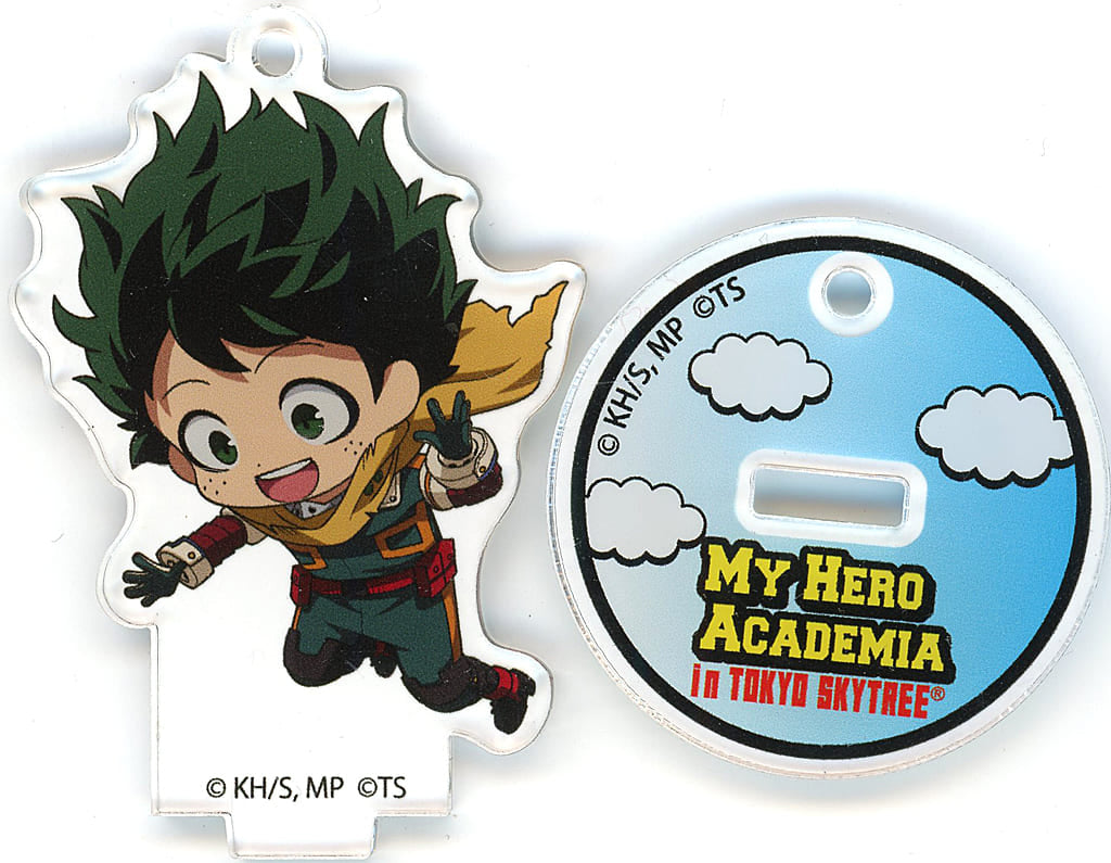 My Hero Academia Izuku Midoriya Trading Acrylic Stand Keychain Tokyo Skytree FLOAT! Hero Training in the Sky Exclusive Keychains [USED]