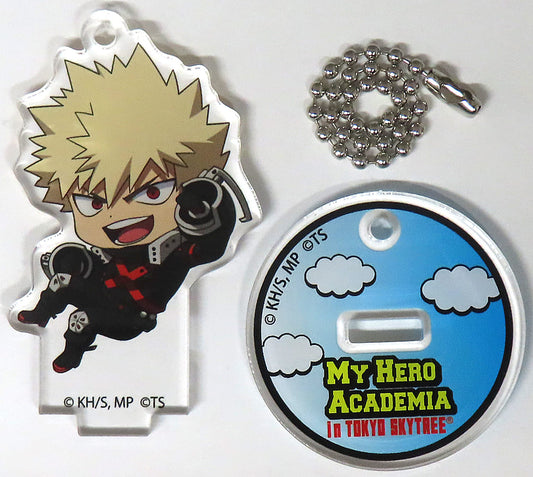 My Hero Academia Katsuki Bakugo Trading Acrylic Stand Keychain Tokyo Skytree FLOAT! Hero Training in the Sky Exclusive Keychains [USED]
