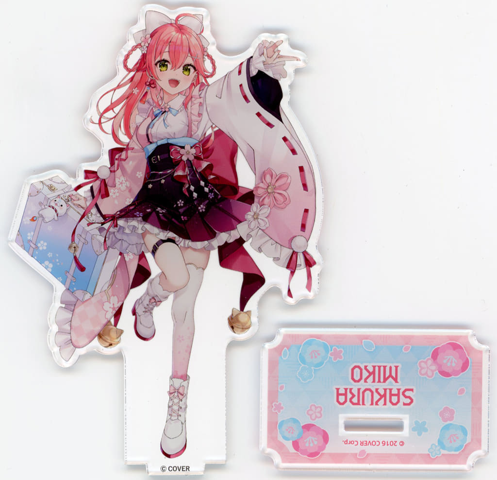 Sakura Miko VTuber Hololive Life-Scale Acrylic Stand Horotree Harukaze Hanamai Pop-Up Shop & Cafe at Tree Village Exclusive Acrylic Stands [USED]