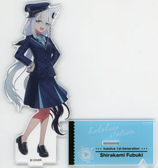 Shirakami Fubuki VTuber Hololive Acrylic Stand Hololive Station Ver. Vol.2 hololive production Official Shop at Tokyo Station Exclusive Acrylic Stands [USED]