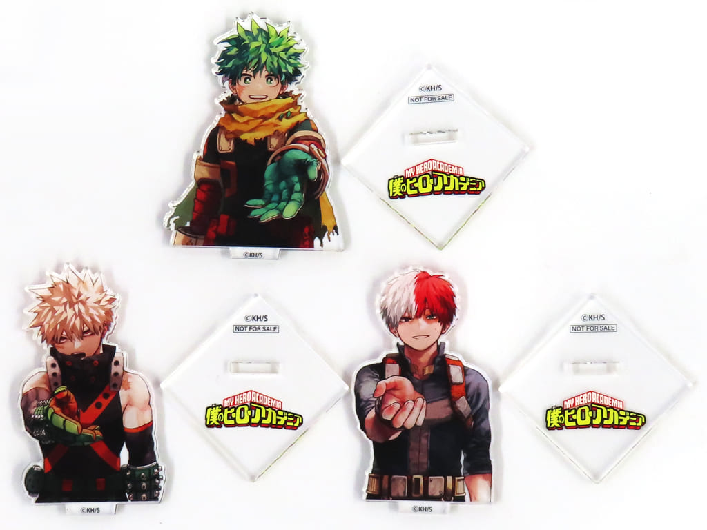 My Hero Academia Izuku Midoriya & Others Acrylic Stand Zebrack Exclusive Vol.42 Release Commemorative Campaign Winning Item 3 Types Set Acrylic Stands [USED]