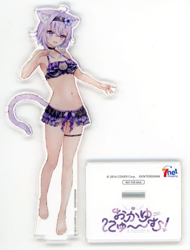 VTuber Hololive Nekomata Okayu Acrylic Stand 7net Shopping Limited Bonus for Purchasing PC/Switch Game Okayunyumu! Limited Production Edition Acrylic Stands [USED]