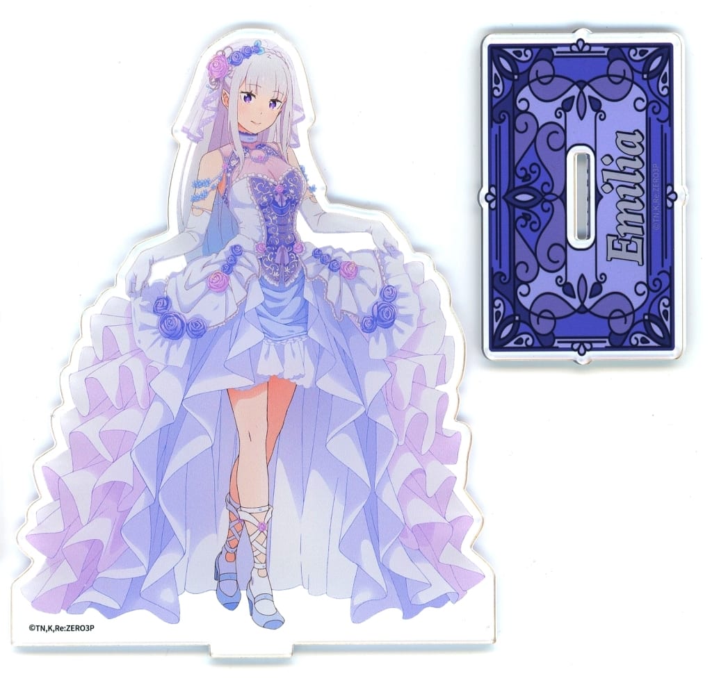 Emilia Re:ZERO -Starting Life in Another World- Acrylic Stand Figure Wedding Ver. Acrylic Stand [USED]
