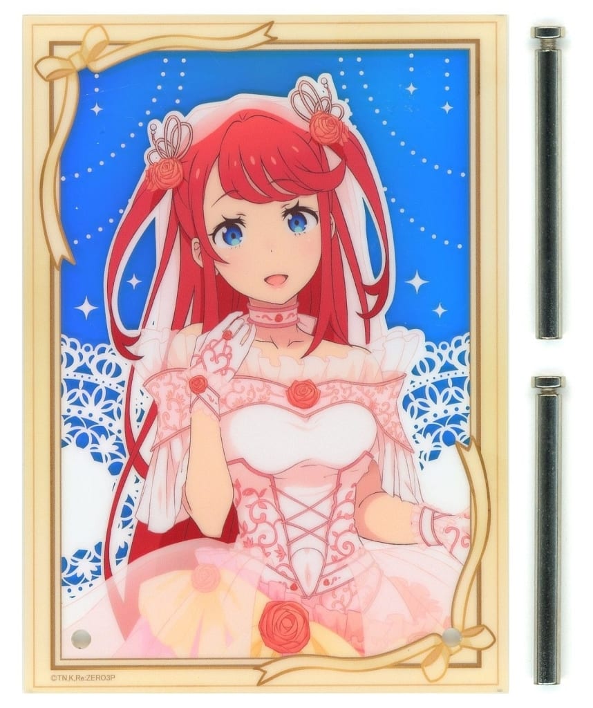 Thearesia van Astrea Re:ZERO -Starting Life in Another World- Kirakira Acrylic Panel Wedding Ver. Acrylic Stand [USED]