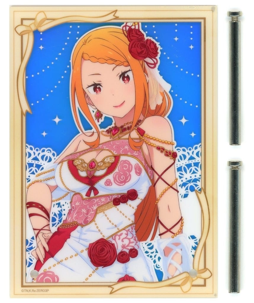 Priscilla Barielle Re:ZERO -Starting Life in Another World- Kirakira Acrylic Panel Wedding Ver. Acrylic Stand [USED]