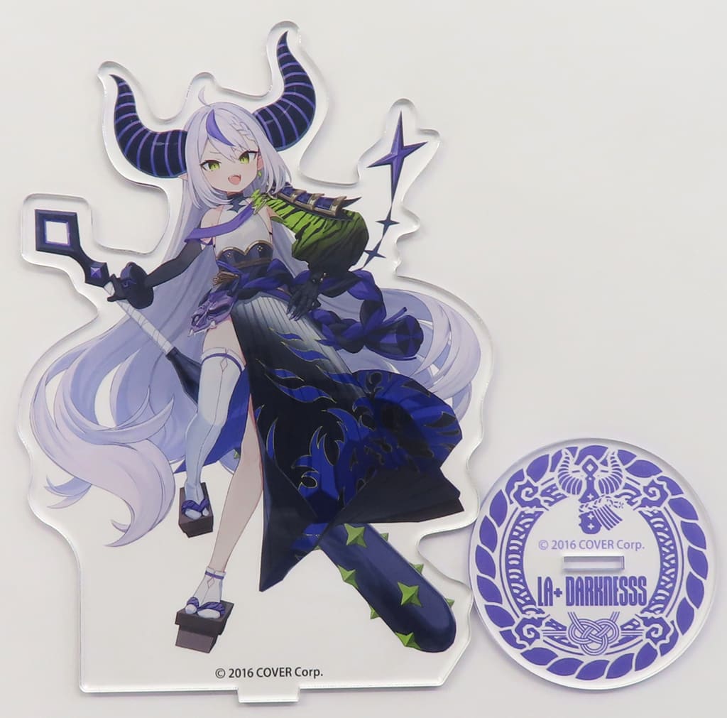 La+ Darknesss VTuber Hololive Acrylic Stand Setsubun Fair Fortune Comes to the Laughing Horns Limited Edition Acrylic Stands [USED]