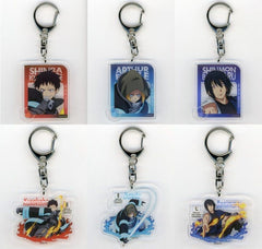 Fire Force Shinra Kusakabe & Others Trading Acrylic Keychains AJ2025 All 6 Types Set Keychains [USED]