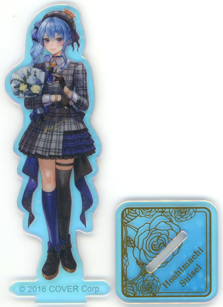 VTuber Hololive Hoshimachi Suisei Acrylic Stand Flower Series hololive Meet Taipei POP-UP STORE Exclusive Acrylic Stands [USED]