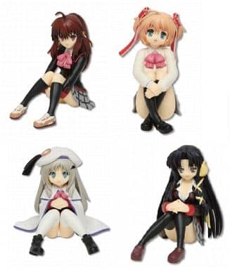 Kudryavka Noumi, etc. Little Busters! Taito Kuji Honpo Sitting on the Floor Holding Knees Figure Prize H All 4 Types Set Figure [USED]