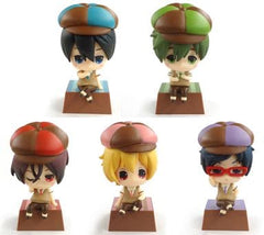 Haruka Nanase, etc. Chocolate Ver. Free! Taito Kuji Honpo Bitter Chocolate Deformed Figure Prize All 5 Types Set Trading Figure [USED]