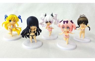 Asuka, etc. Senran Kagura 2: Shinku Minnano Kuji Deformed Figure Prize F All 5 Types Set Trading Figure [USED]