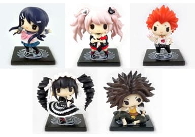 Sayaka Maizono, etc. Danganronpa: Kibou no Gakuen to Zetsubou no Koukousei The Animation Minnano Kuji Minasan Omachikane no Kuji Desuyo! Deformed Figure Prize G All 5 Types Set Trading Figure [USED]