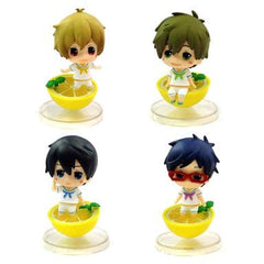 Haruka Nanase, etc. Free!: Eternal Summer Taito Kuji Honpo Iwatobi Deformed Figure Prize All 4 Types Set Trading Figure [USED]