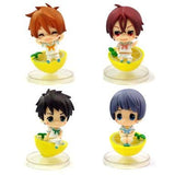 Rin Matsuoka, etc. Free!: Eternal Summer Taito Kuji Honpo Samezuka Deformed Figure Prize All 4 Types Set Trading Figure [USED]