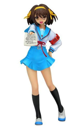 Haruhi Suzumiya School Uniform Ver. The Melancholy of Haruhi Suzumiya 1/10 PVC Painted Finished Product Figure [USED]