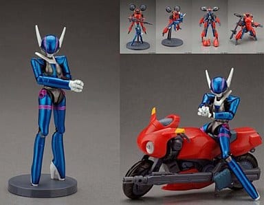 Bubblegum Crisis Moto Slave Priss Transforming Action Model 1/15 Figure [USED]
