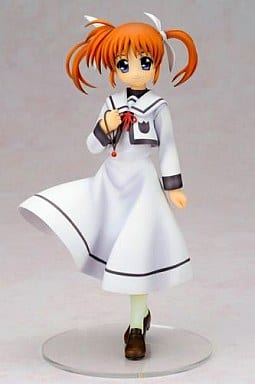 Nanoha Takamachi School Uniform Ver. Magical Girl Lyrical Nanoha: The Movie 1st 1/7 PVC Painted Finished Product Figure [USED]