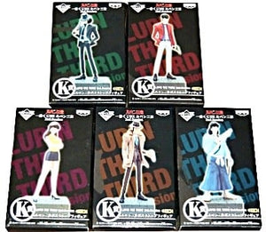 , etc. Lupin the Third Ichibankuji DX 2nd.Session Desktop Figures Prize K All 5 Types Set Figure [USED]