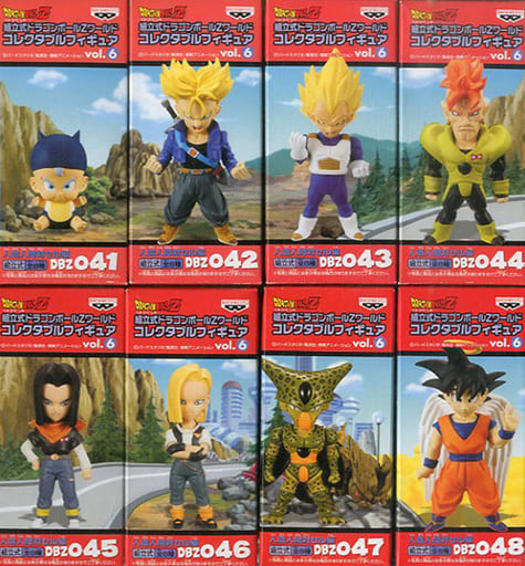 Trunks, etc. Dragon Ball Z Assembly Required World Collectable Figure Vol.6 Android Vs. Cell All 8 Types Set Figure [USED]