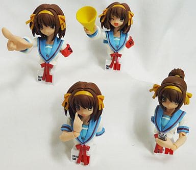Haruhi Suzumiya The Melancholy of Haruhi Suzumiya Haruhi Suzumiya Bust Collection All 4 Types Set Figure [USED]