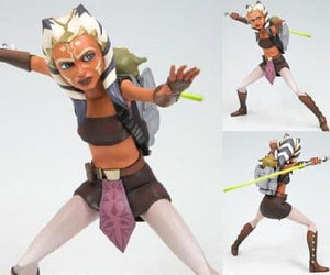 Ahsoka Tano Star Wars: The Clone Wars ARTFX+ Series 1 PVC Painted Simple Assembly Kit Figure [USED]